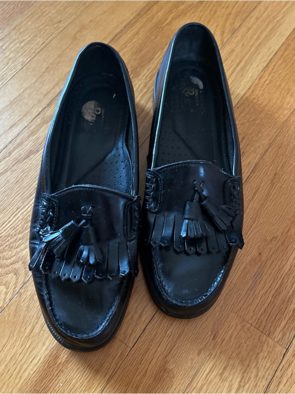 GH Bass Black Tassel Loafers Size~9 1/2